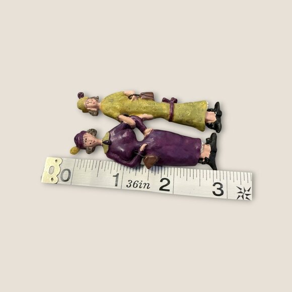 Vintage Sandy Gervais Shopping Friendship Brooch - Picture 5 of 5